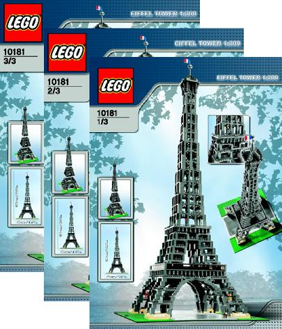 LEGO Icons Eiffel Tower Set #10181 Includes Instructions