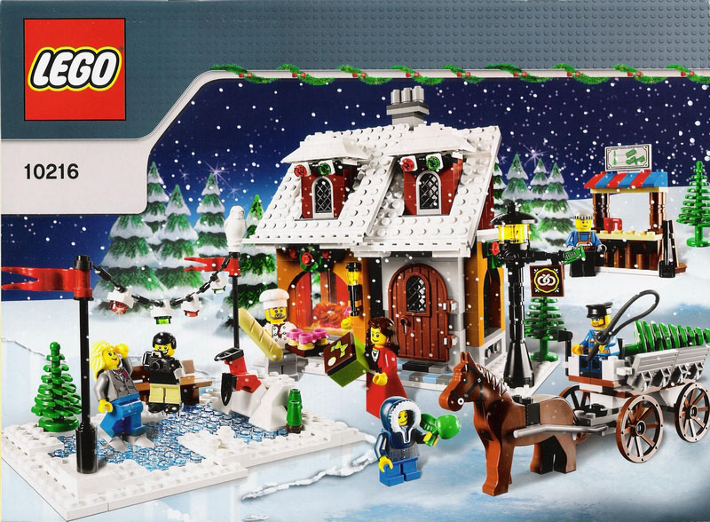 LEGO Creator Winter Village Bakery Set #10216 Includes Minifigures and Instructions