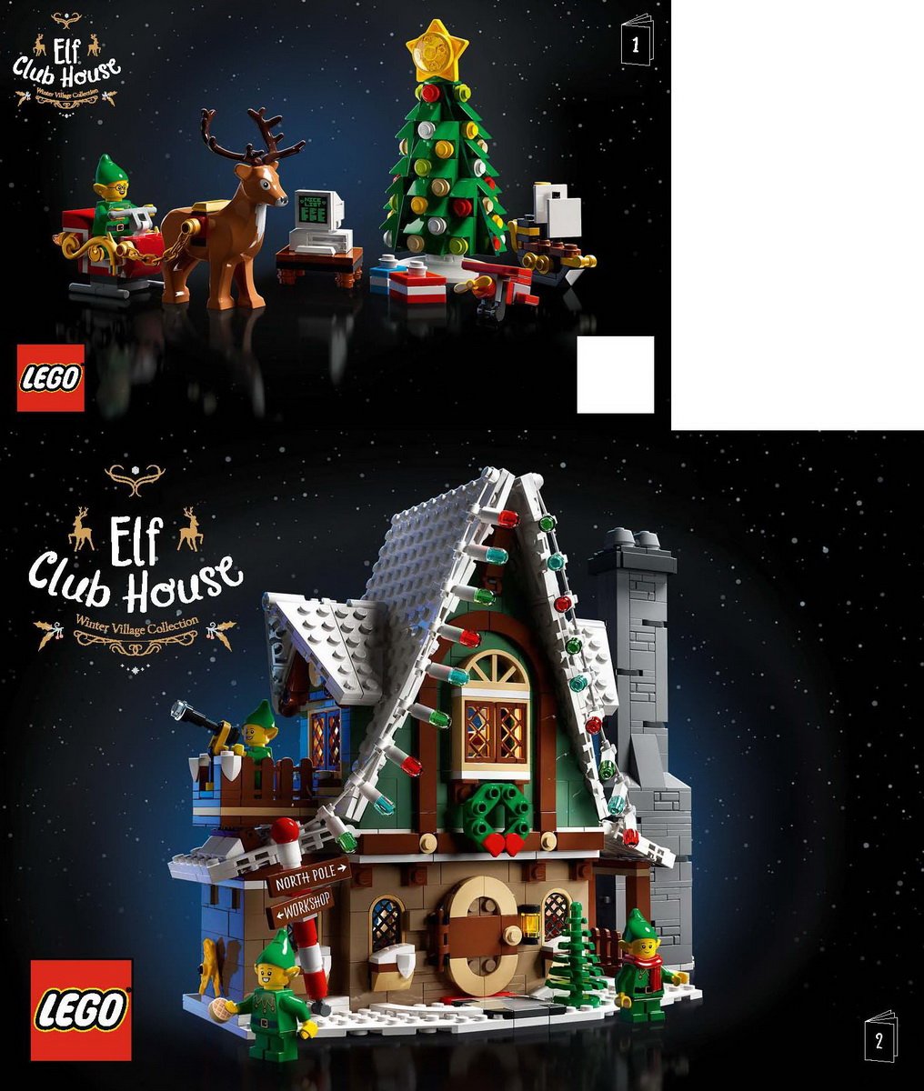 LEGO Elf Club House Set #10275 Includes Instructions and Minifigures