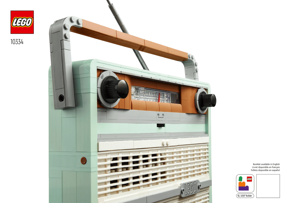 LEGO Icons Retro Radio Set #10334 Includes Instructions