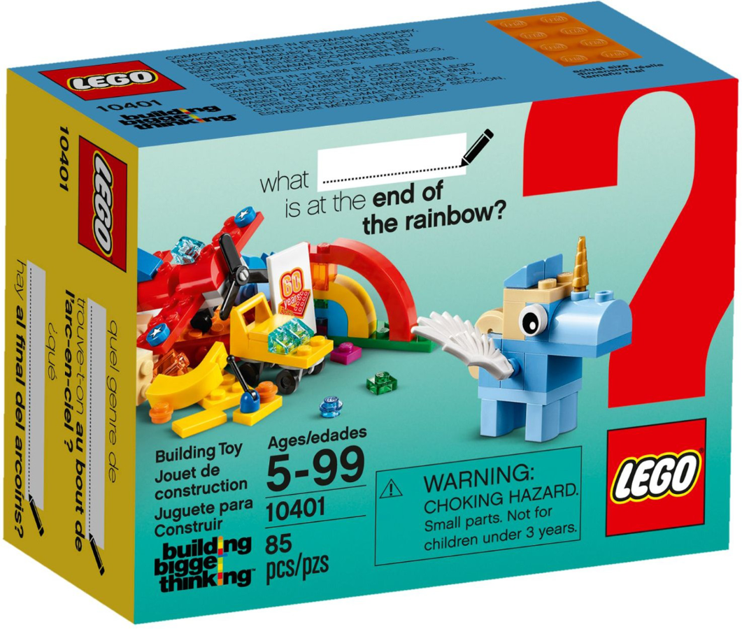LEGO Rainbow Fun Set #10401 BRAND NEW - Building Bigger Thinking - 60th Anniversary