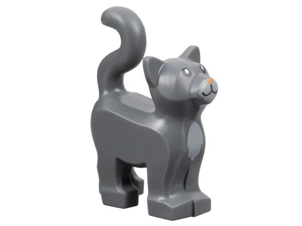 LEGO Animal Dark Bluish Grey Cat