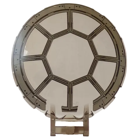 LEGO Dish 6x6 Trans Brown with TIE Cockpit Pattern