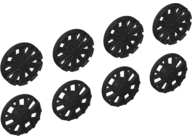 LEGO Speed Champions / Harry Potter Black Wheel Cover 2 BRAND NEW Packs