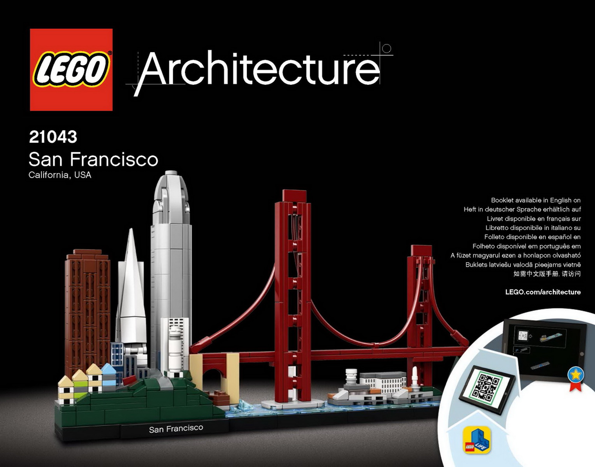 LEGO Architecture San Francisco Set #21043 Includes Instructions