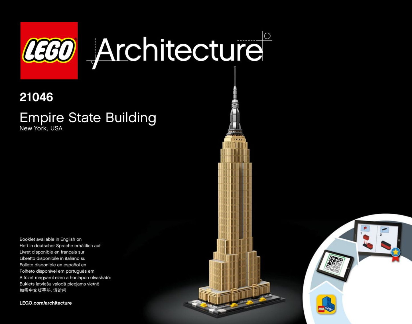 LEGO Architecture Empire State Building Set #21046 - With Instructions