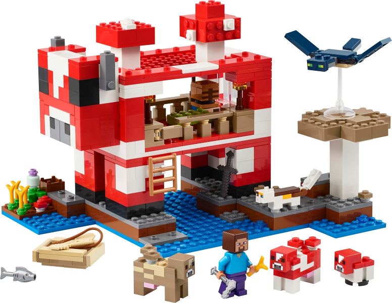 LEGO Minecraft The Mooshroom House Set #21270