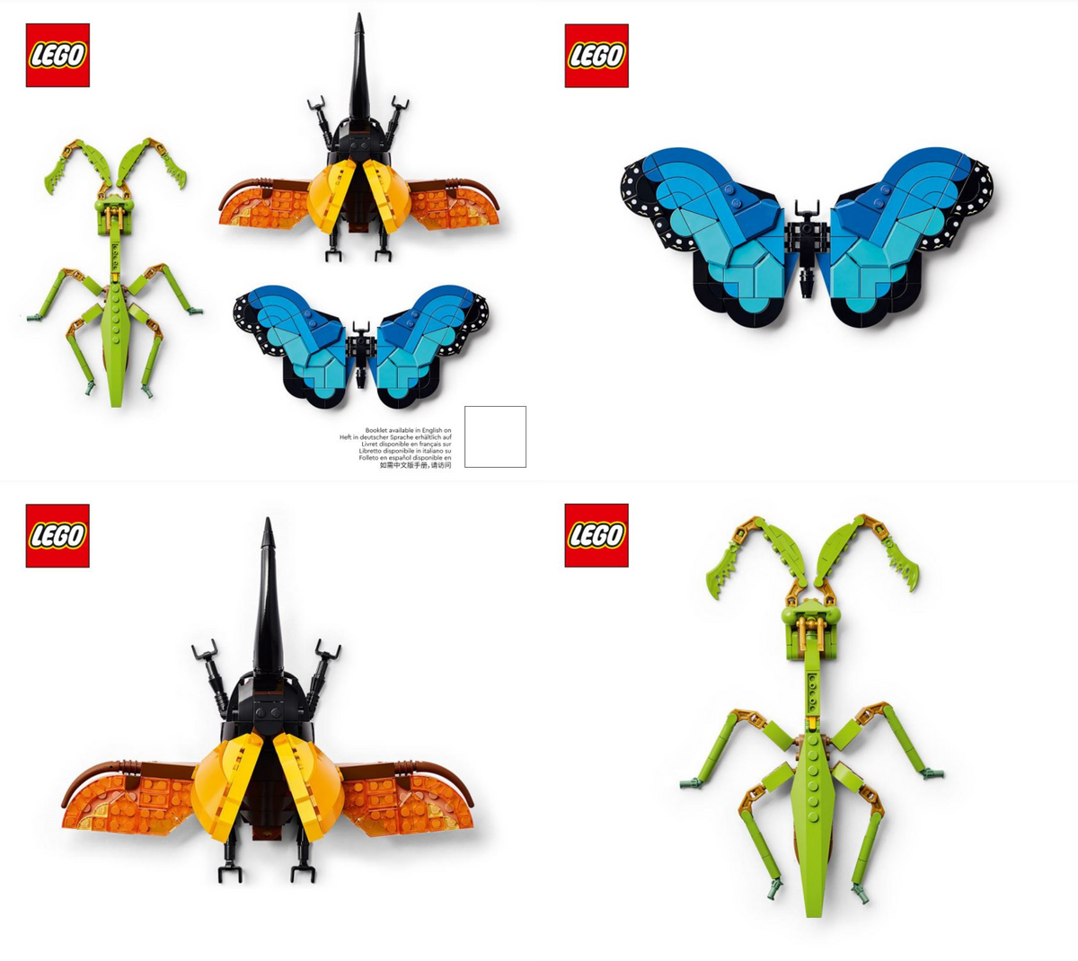 LEGO Ideas Insect Collection Set #21342 Includes Instructions