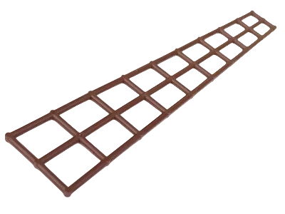 LEGO Pirates Mast Rigging Long 27x5 Brown (Old Shade)