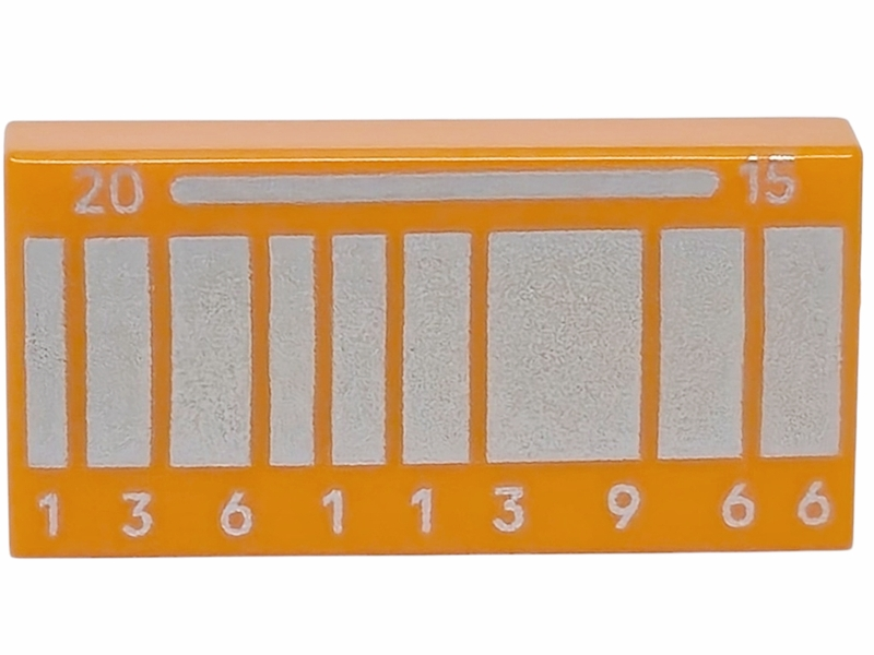 LEGO Back to the Future 2015 Number Plate Printed 1x2 Tile