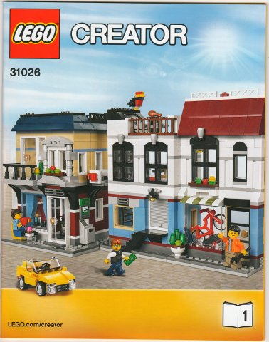 LEGO Creator Bike Shop and Cafe Set #31026 Includes Minifigures and Instructions