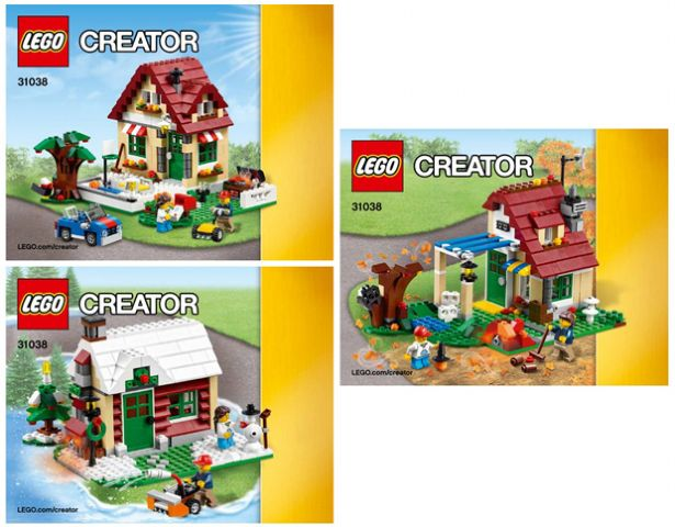 LEGO Creator Changing Seasons Set #31038 Includes Minifigures and Instructions