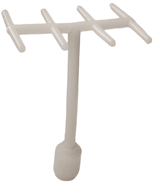 LEGO Vintage Classic Space Antenna with Spokes - Milky White