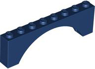 LEGO Dark Blue Arch 1x8x2