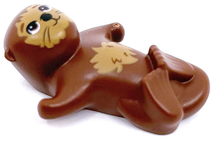 LEGO Animal Sea Otter BRAND NEW Reddish Brown