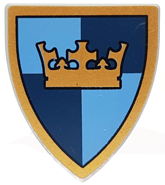 LEGO Castle Shield with Crown Pattern