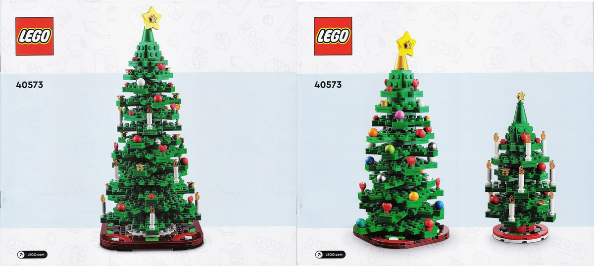 LEGO Christmas Tree Set #40573 Includes Instructions