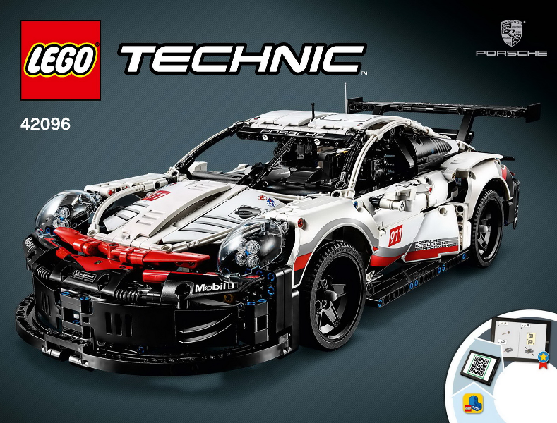 LEGO TECHNIC Porsche 911 RSR Set #42096 incl Instructions