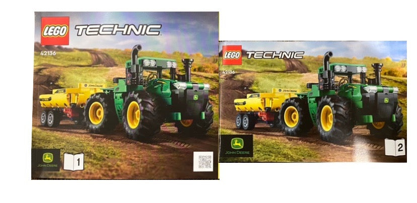 LEGO Technic John Deere 9620R 4WD Tractor Set #42136 - As Pictured - Includes Instructions