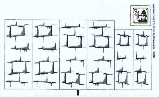 LEGO Harry Potter Sticker Sheet from Hagrid's Hut Set #4738