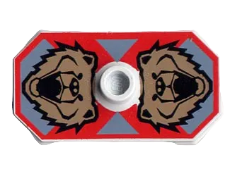 LEGO Castle Shield with Bear Pattern