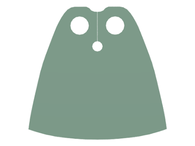 LEGO Lord of the Rings Rare Sand Green Cloth Cape for Soldier of the Dead Minifigure