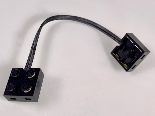 LEGO Black Electric Wire with Brick Ends