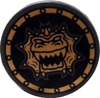 LEGO Castle Shield Dragon Head Pattern