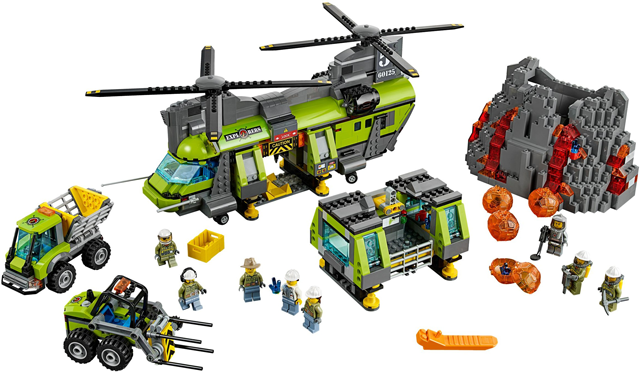 LEGO City Volcano Heavy-lift Helicopter Set #60125 BRAND NEW IN BOX