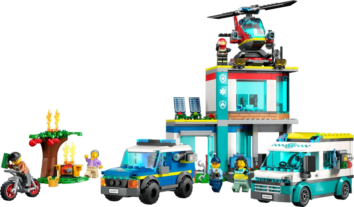 LEGO City Emergency Vehicles HQ Set #60371 BRAND NEW IN BOX