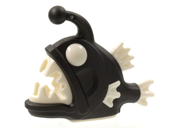 LEGO Animal Anglerfish BRAND NEW Black with White Fins