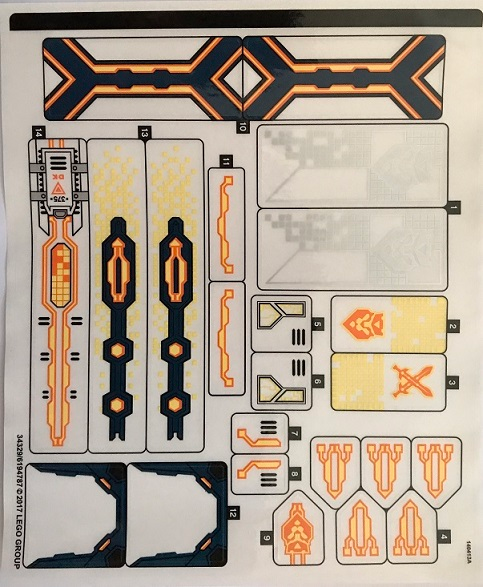 LEGO Nexo Knights Knighton Castle Sheet ONLY for Set #70357