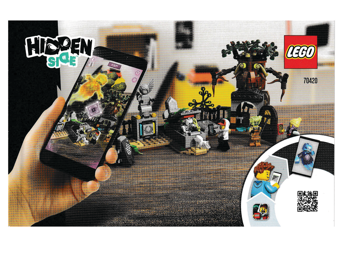 LEGO Hidden Side Graveyard Mystery Set #75420 Includes Minifigures and Instructions