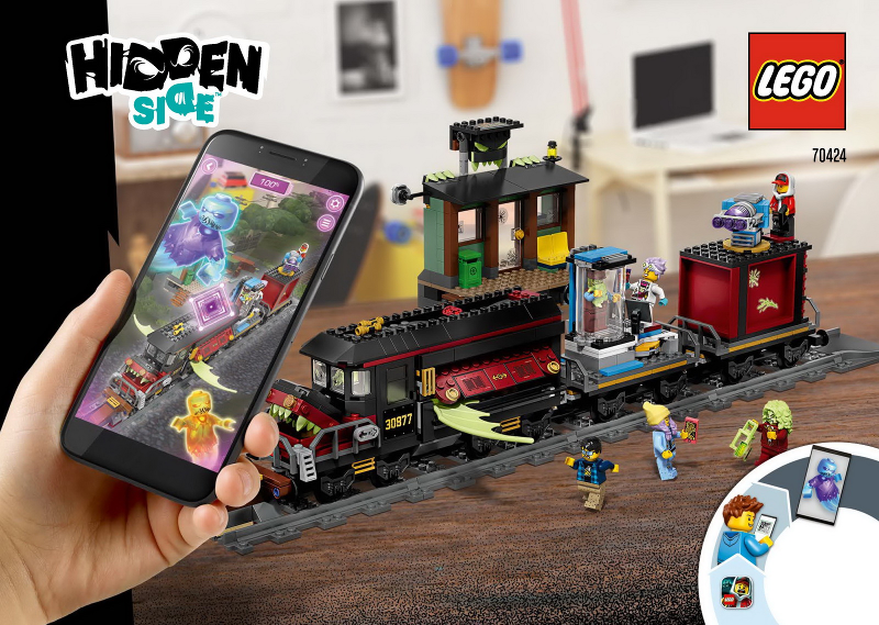 LEGO Hidden Side Ghost Train Express Set #70424 Includes Minifigures and Instructions