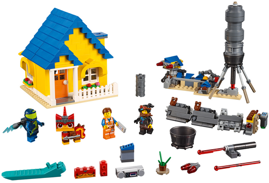 LEGO Movie Emmet's Dream House / Rescue Rocket Set #70831 Includes Minifigures and Instructions