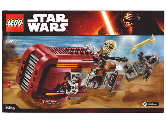 LEGO Star Wars Rey's Speeder Set #75099 Includes Minifigures and Instructions