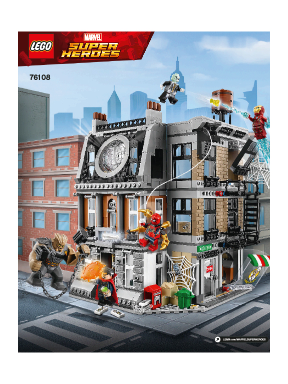 LEGO Marvel Superheroes Sanctum Sanctorum Showdown Set #76108 Includes Minifigures and Instructions