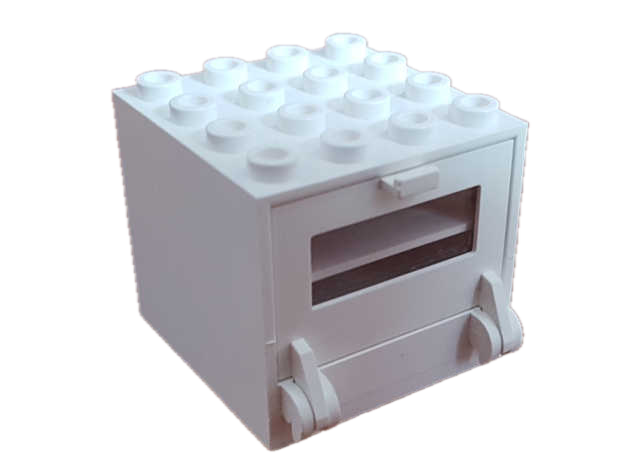 LEGO Vintage Homemaker Stove / Oven 4x4x3 White