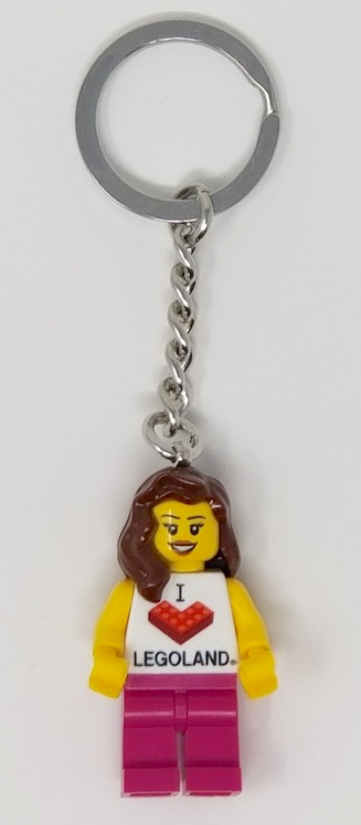 LEGO I Brick LEGOLAND Minifigure Key Chain
