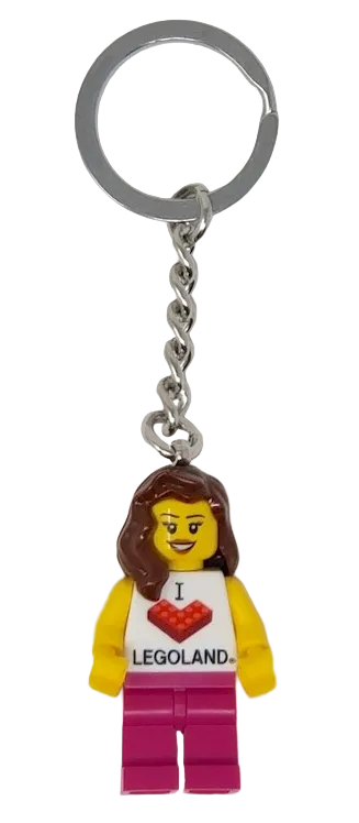 LEGO I Brick LEGOLAND Minifigure Key Chain