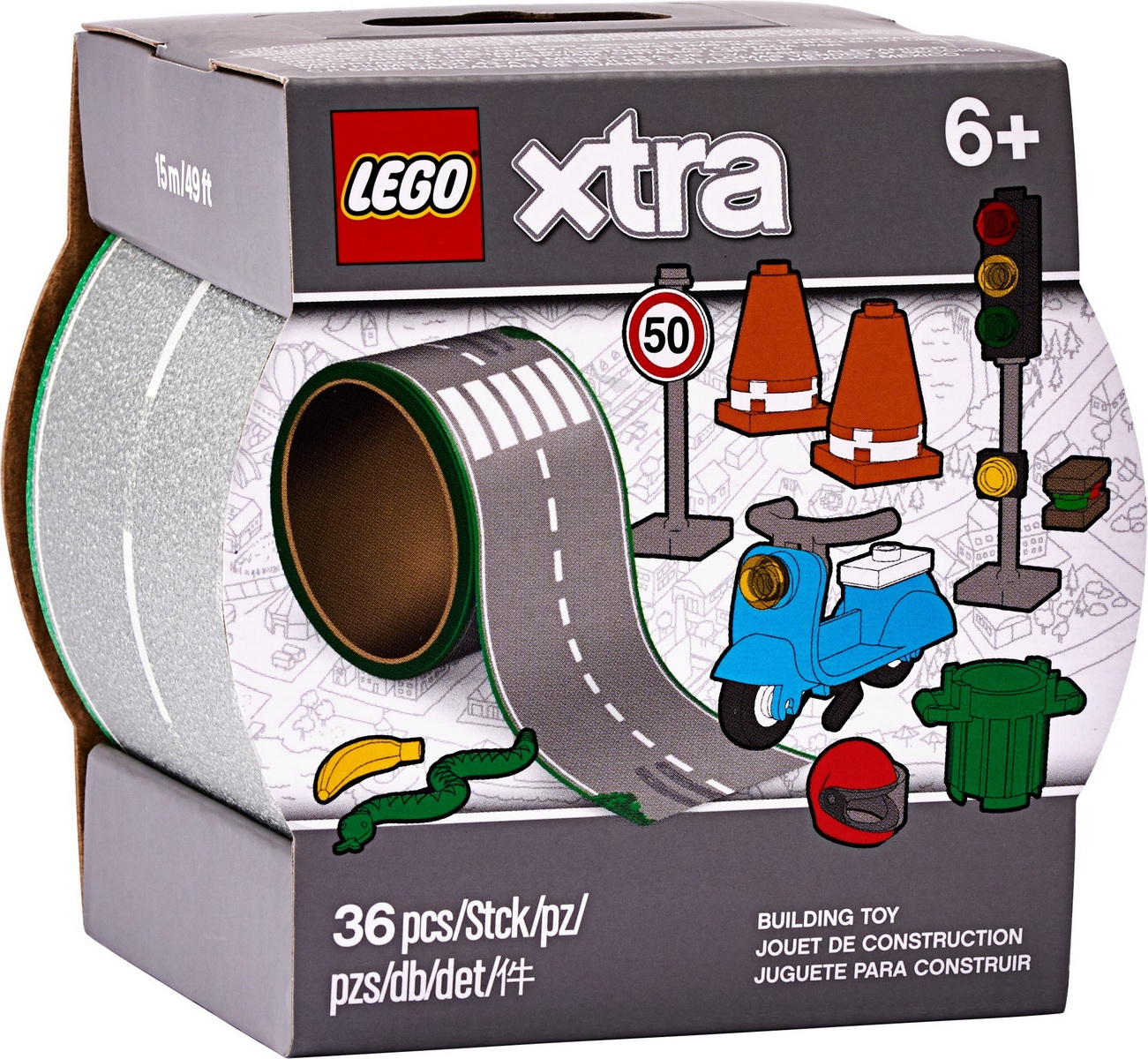 LEGO Xtra / City Road Tape Set #854048 BRAND NEW Tape Pieces and Instructions