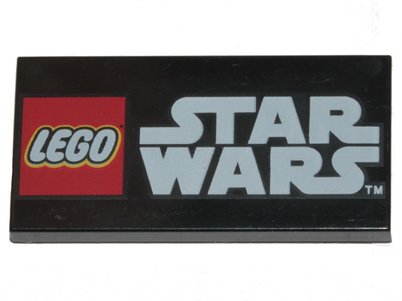 LEGO Star Wars Tile 2x4 with Logo Pattern