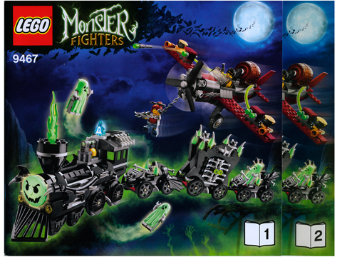 LEGO Monster Fighters The Ghost Train Set #9467 Includes Minifigures and Instructions