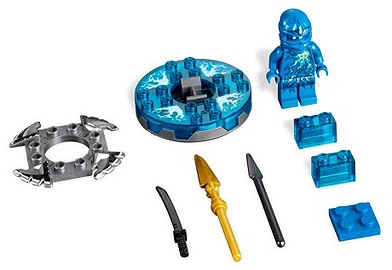 LEGO RARE Ninjago Jay NRG Minifigure Rise of the Snake Spinners Set