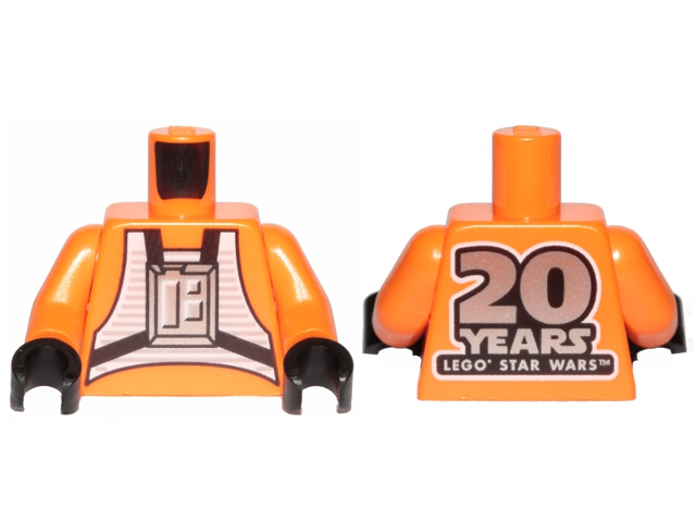 LEGO Star Wars Luke Skywalker Minifigure 20th Anniversary Print