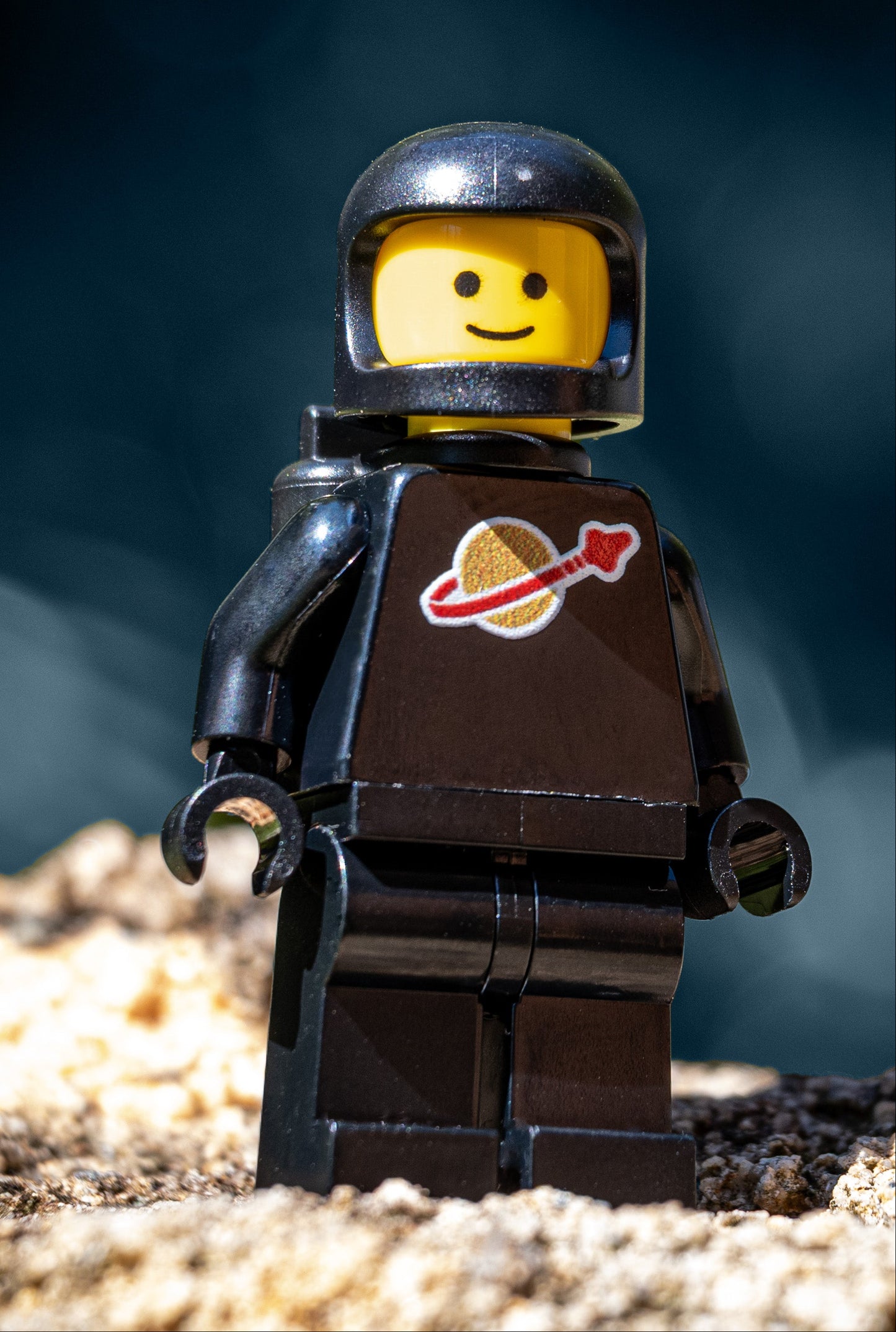 Exclusive Waller Customs Black Spaceman UV Printed incl. Air Tanks! Sold only at BrickResales!