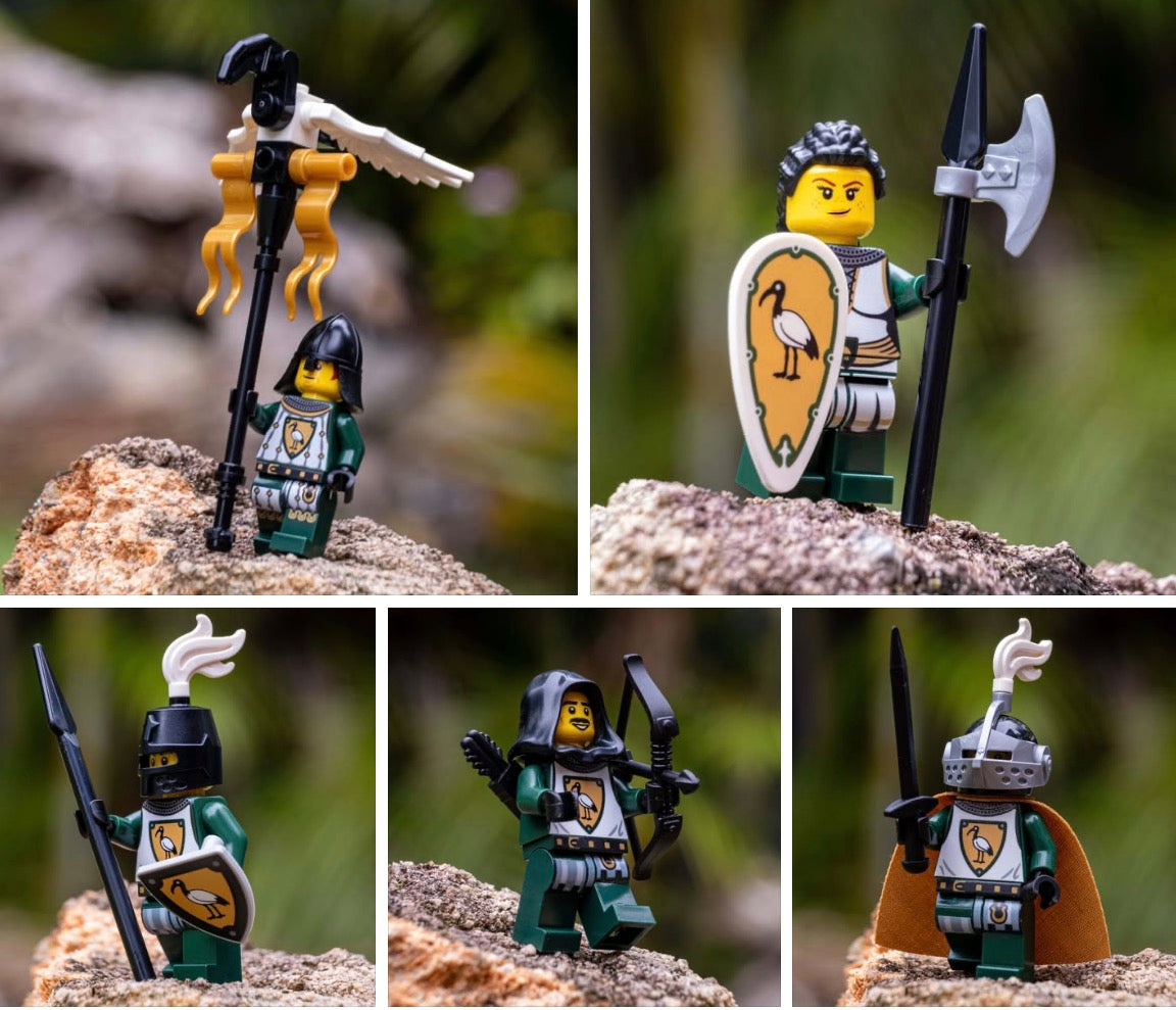 Iconic & Exclusive Waller Customs Bin Chicken Minifigures. BUY ALL 5 AT ONCE! Sold only at BrickResales!