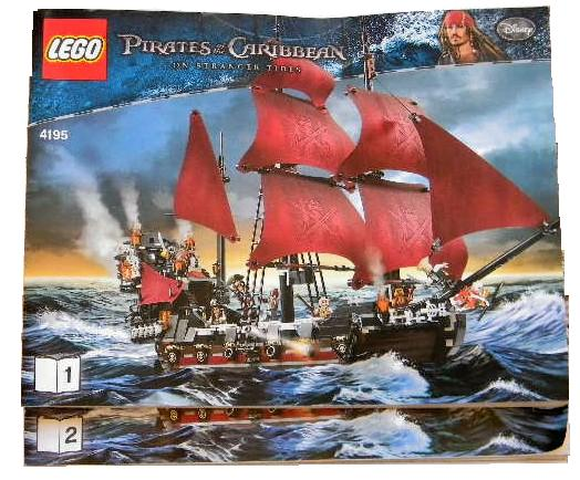 RARE! LEGO Pirates of the Caribbean Queen Anne's Revenge Set #4195 incl. instructions & Minifigures