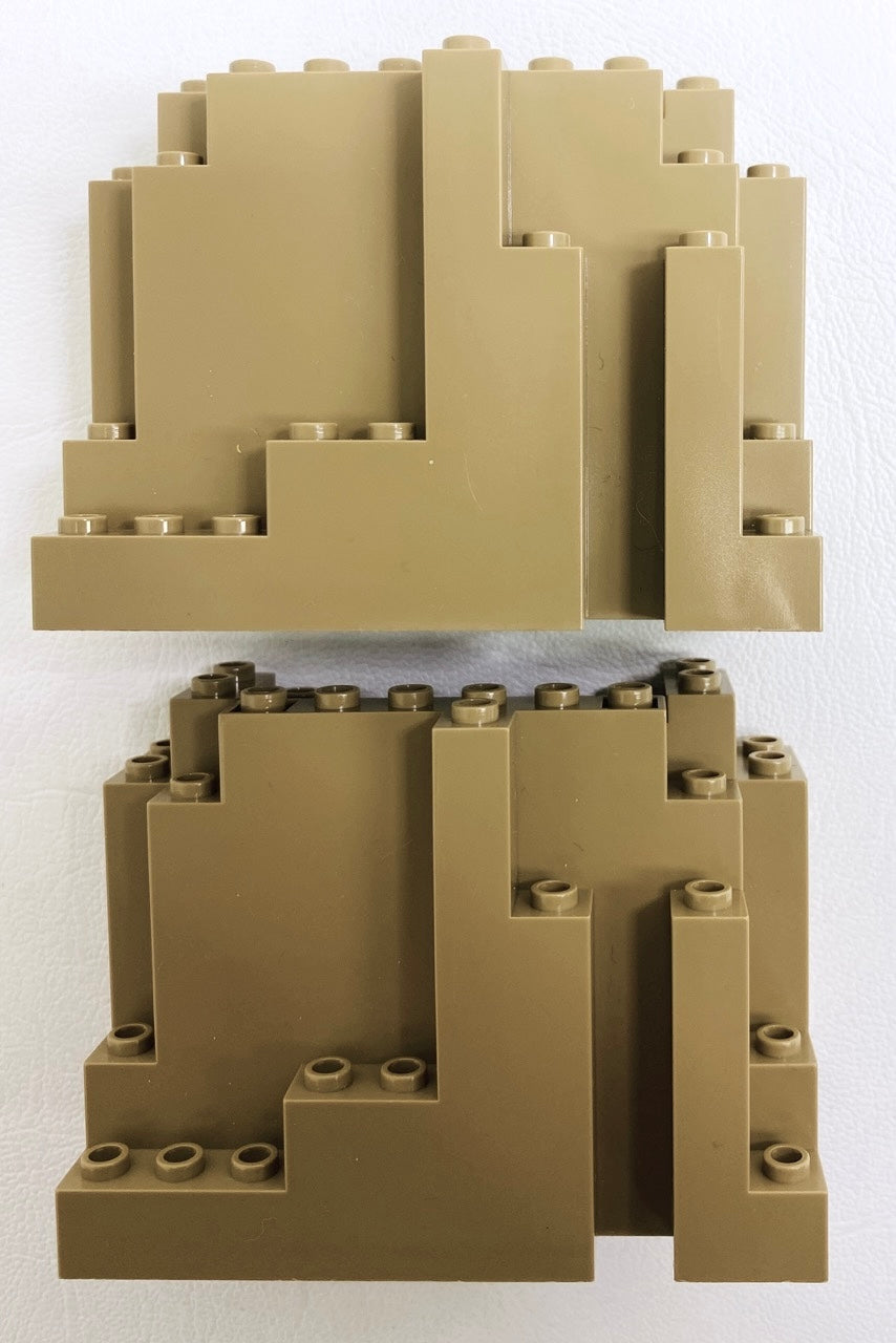 LEGO Dark Tan Rock Panels Fun Pack