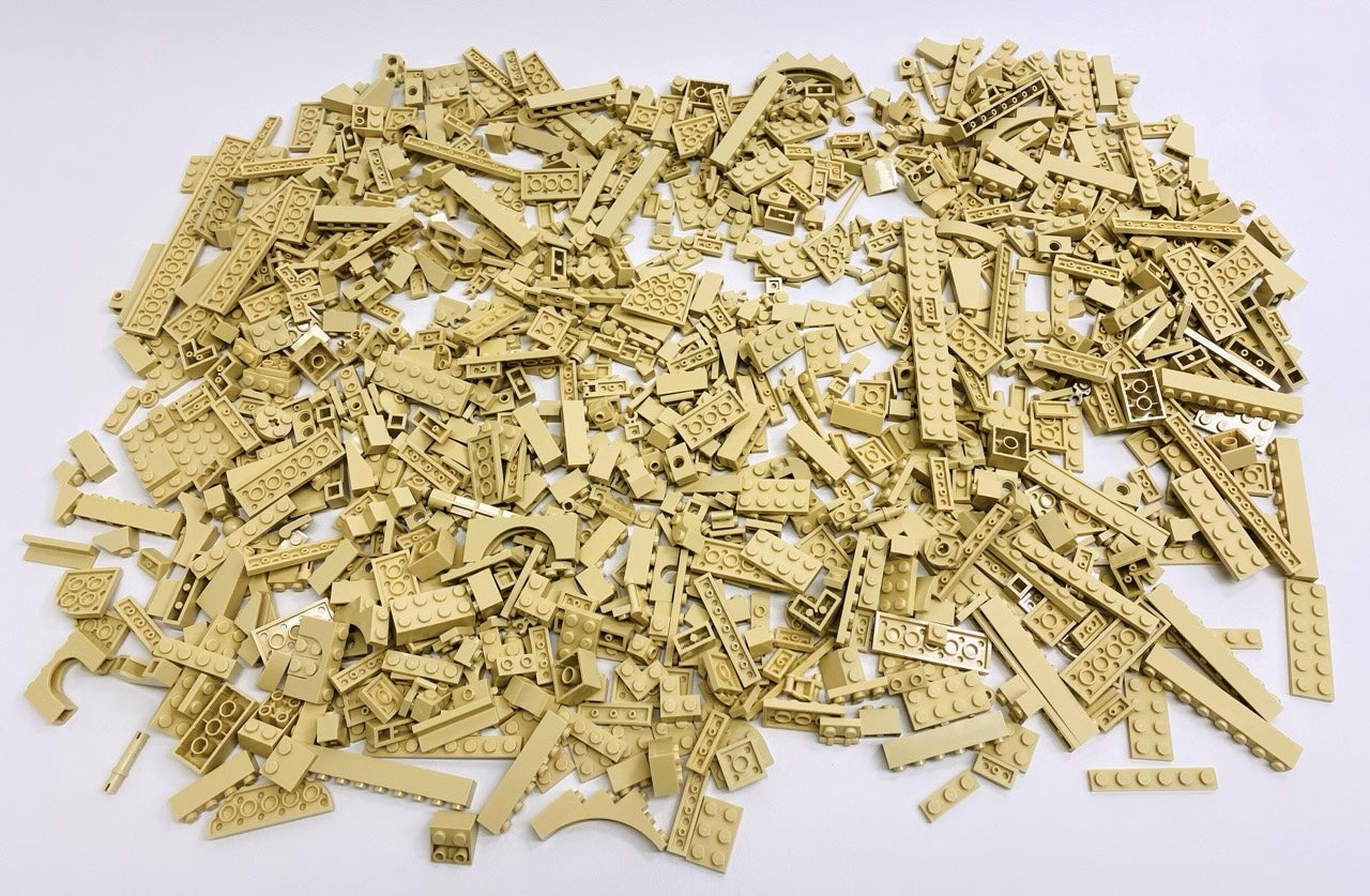 LEGO Tan Fun Pack Mixed Pieces Bricks Slopes Plates and More